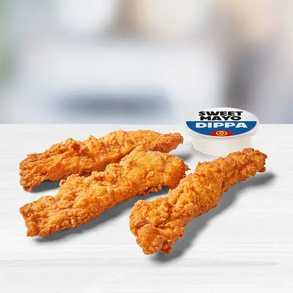 3 Chicken Fingers & 1 Dippa